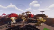 The Minecraft Towns and Towers mod introduces an array of variants for villages, pillage towers, and other structures (Image via Sportskeeda Gaming || Mojang Studios/Biban_Auriu)